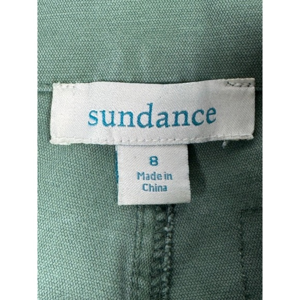 Sundance Cargo Pants Womens 8 Green Cotton Stretch Utility‎ Drawstring Hem - Picture 5 of 16